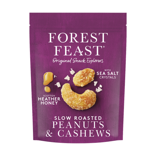 FOREST Feast Kešu ořechy a arašídy s Vřesová medem a mořskou solí