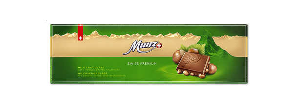 MUNZ Swiss Premium Milk/Hazelnut 300g