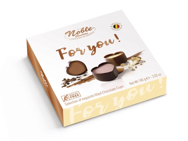 NOBLE FOR YOU Výběr belgických čokoládových pralinek 100g