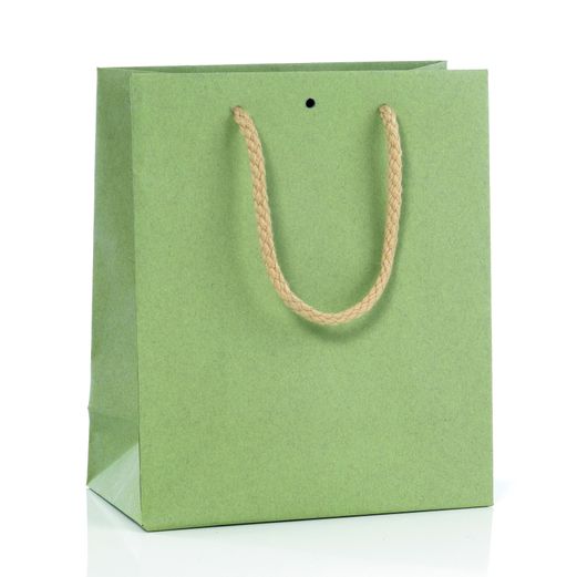 PNP - papírová taška šalvěj zelená-velká