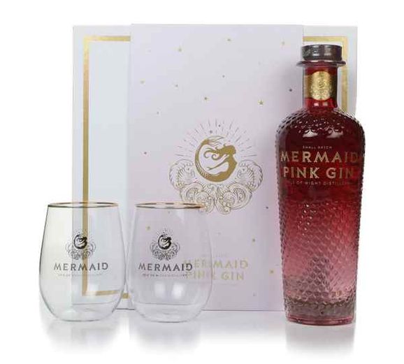 Set MERMAID Pink Gin 0,7l + 2 skleničky