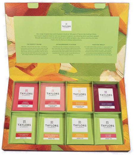 Taylors Čajová kolekce 8 druhů zelených a ovocných čajů
